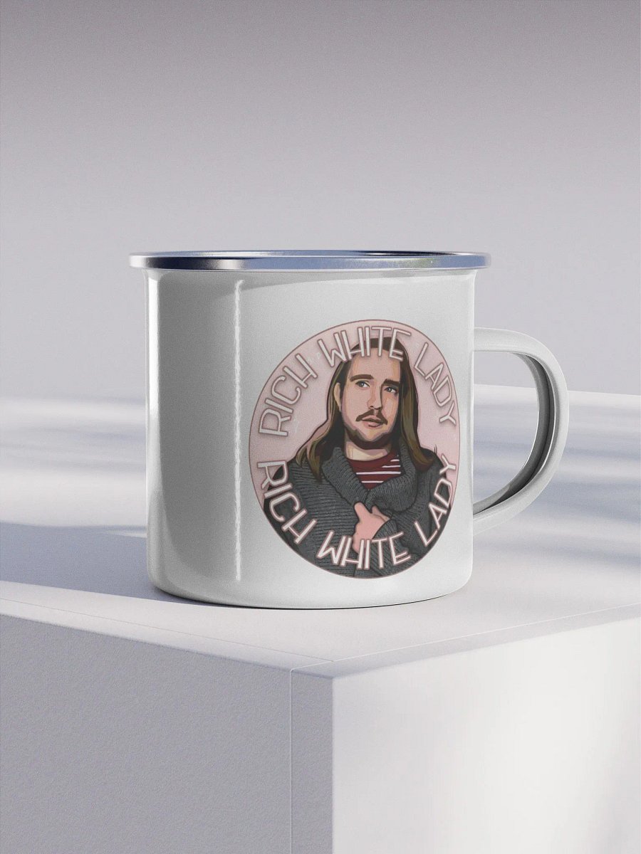Rich White Lady Enamel Mug product image (4)