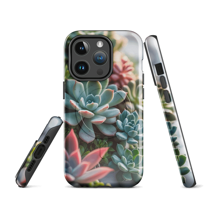 Succulent Serenade iPhone® MagSafe® Tough Case. product image (1)
