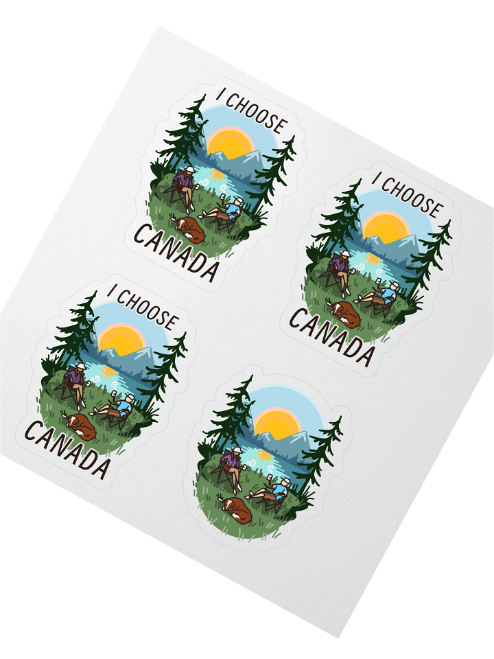 I CHOOSE CANADA landscape stickers by Claus Kellerman POV product image (2)