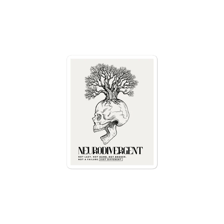 NEURODIVERGENT SKULL die-cut magnet product image (2)