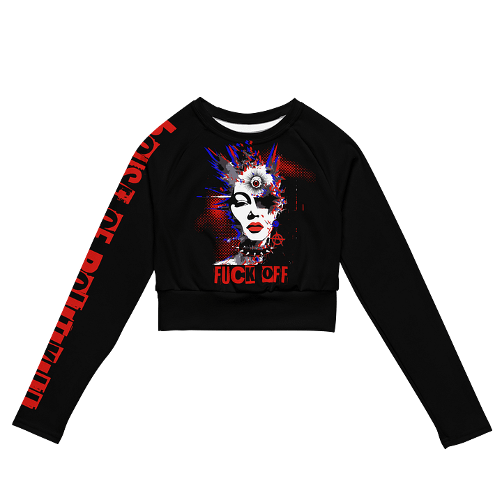 Psycho Oracle // Recycled Long Sleeve Crop Top product image (1)