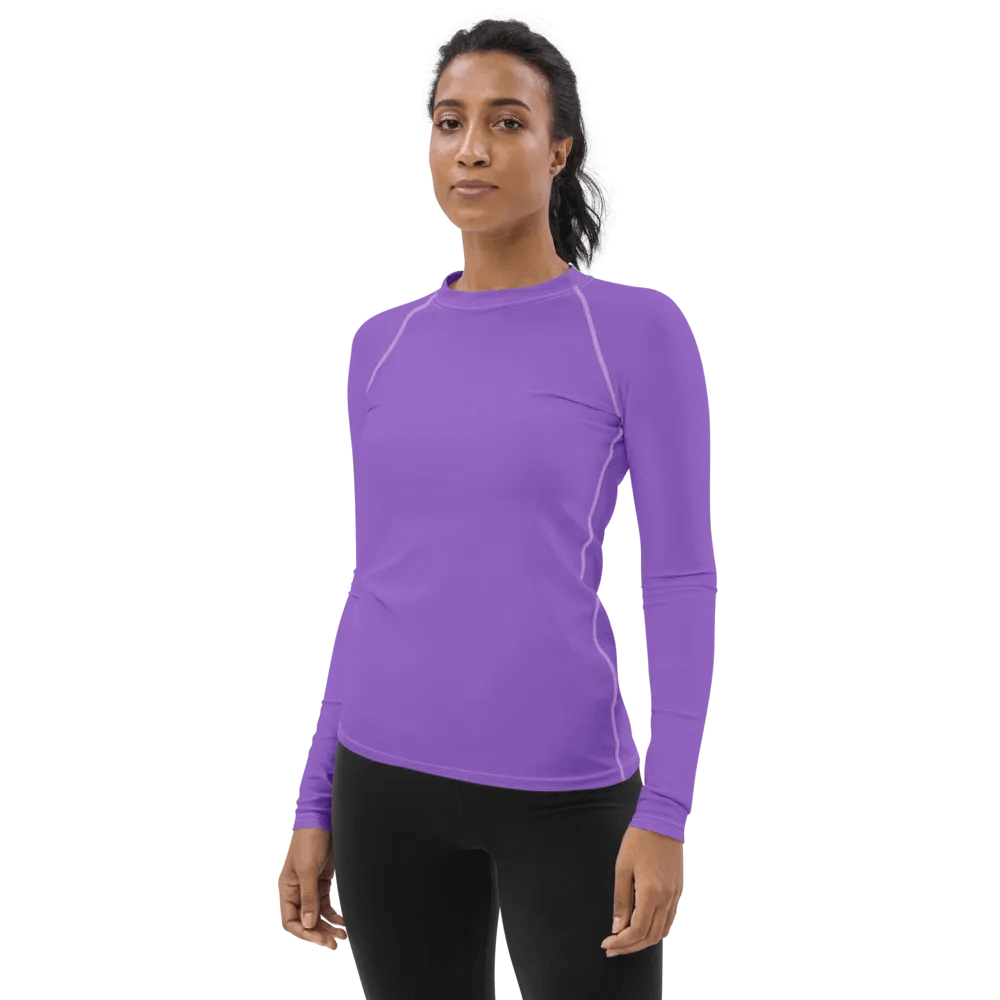Plain Color Amethyst Rash Guard product image (3)