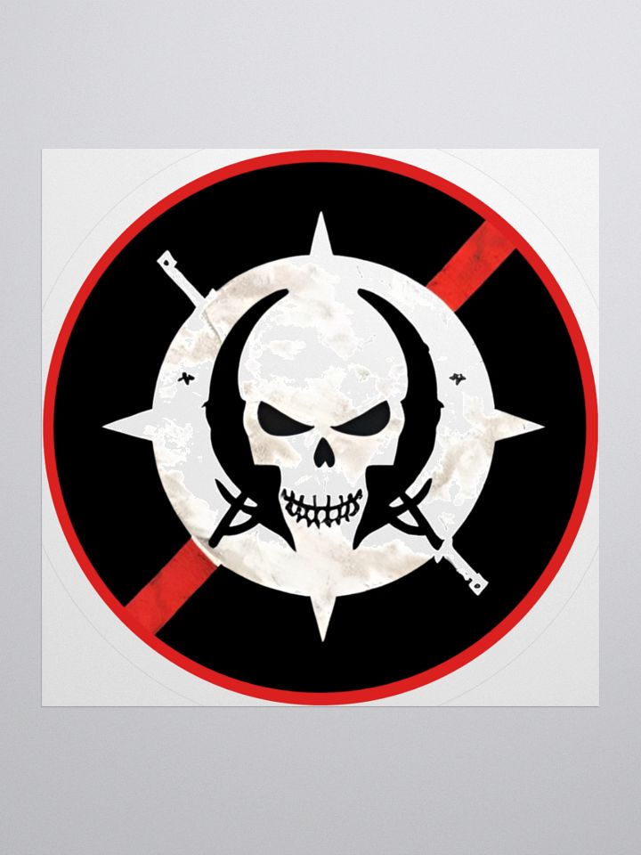 Blackjack Raiders Skull and Rifles Emblem Kiss Cut Stickers product image (2)
