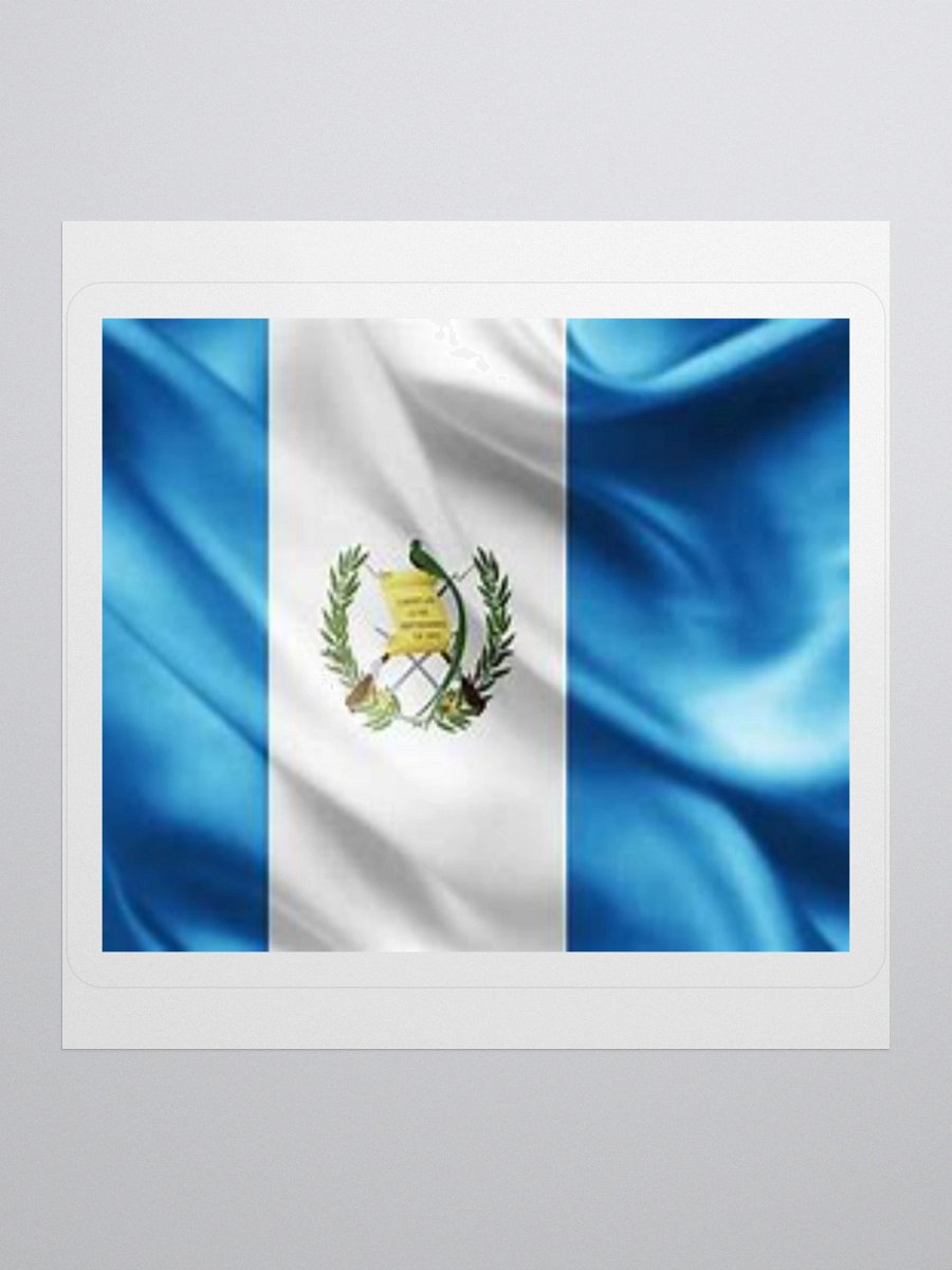 Guatemala Flag Sticker | Quetzal Coat of Arms Design | Durable Vinyl | 3 Sizes product image (1)