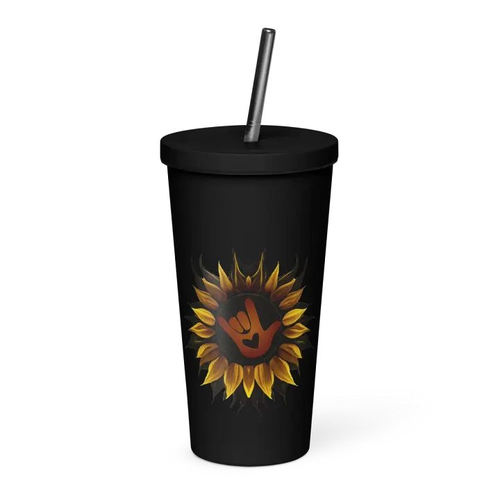 ASL Love Sunflower Insulated Tumbler product image (1)