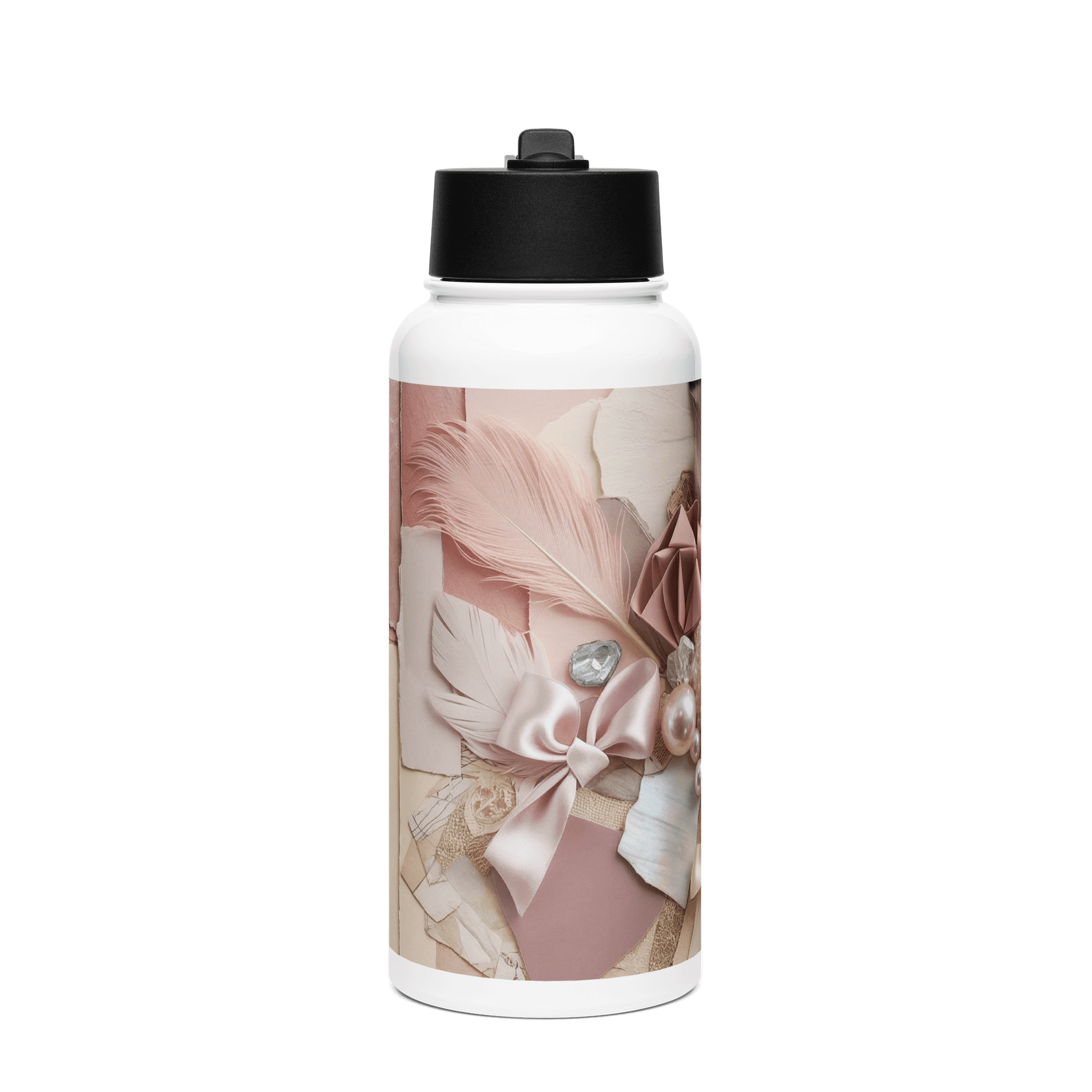 Dreams Folded in Paper Water Bottle #4 – For the Ones Who Layer Their Lives Like Stories product image (1)