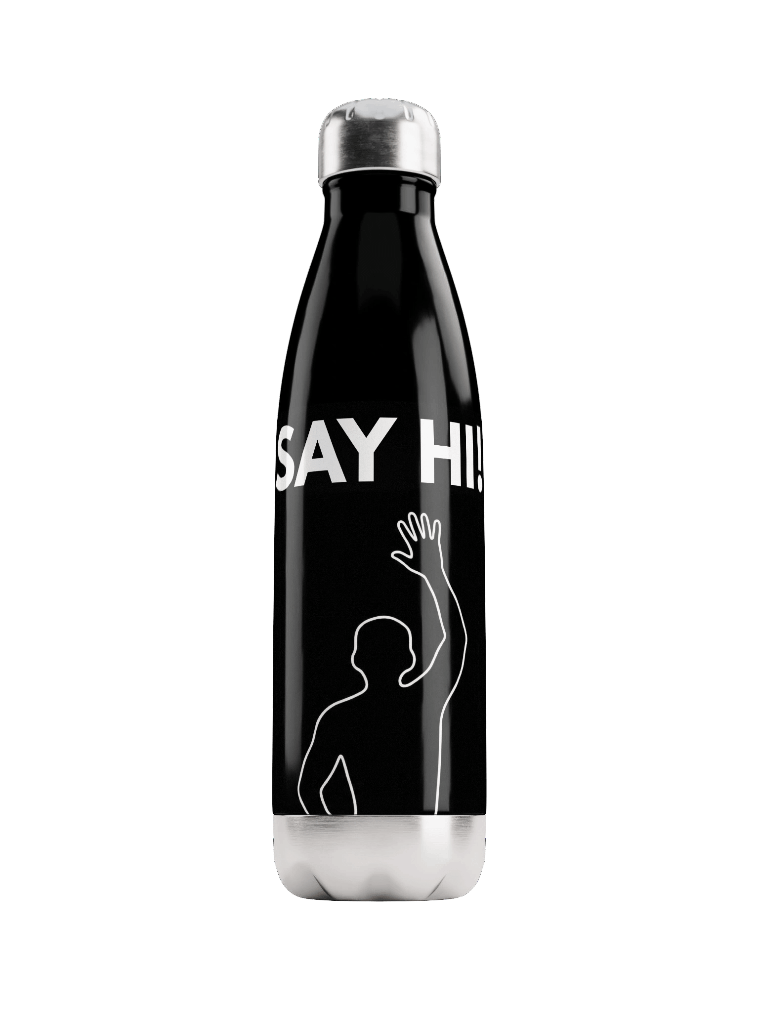 VIRAL Silhouette "Say Hi!" Water Bottle | Iconic Immersive Dance Workout Insulated Stainless Steel Flask product image (1)