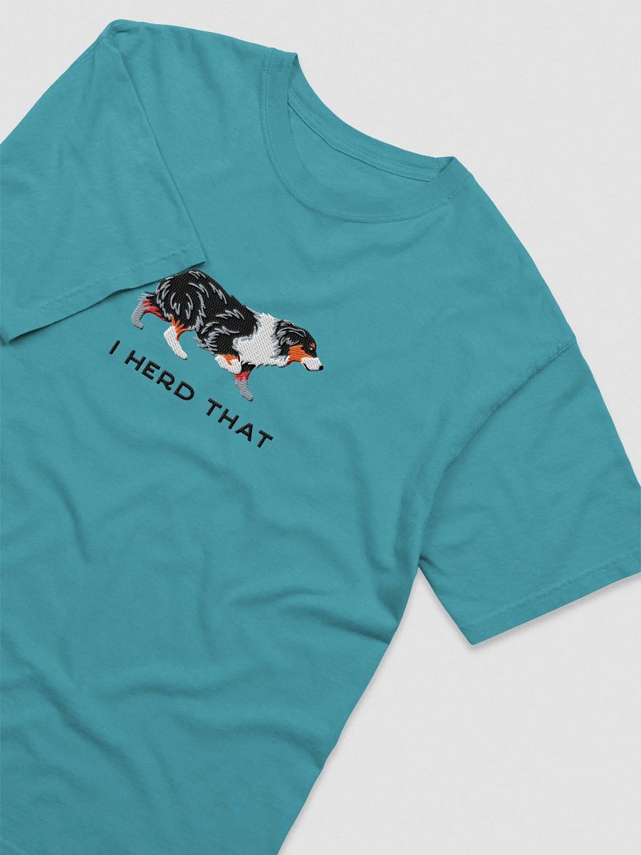 I Herd That T-Shirt(Embroidered) of an Australian Shepherd(Tricolor) product image (8)