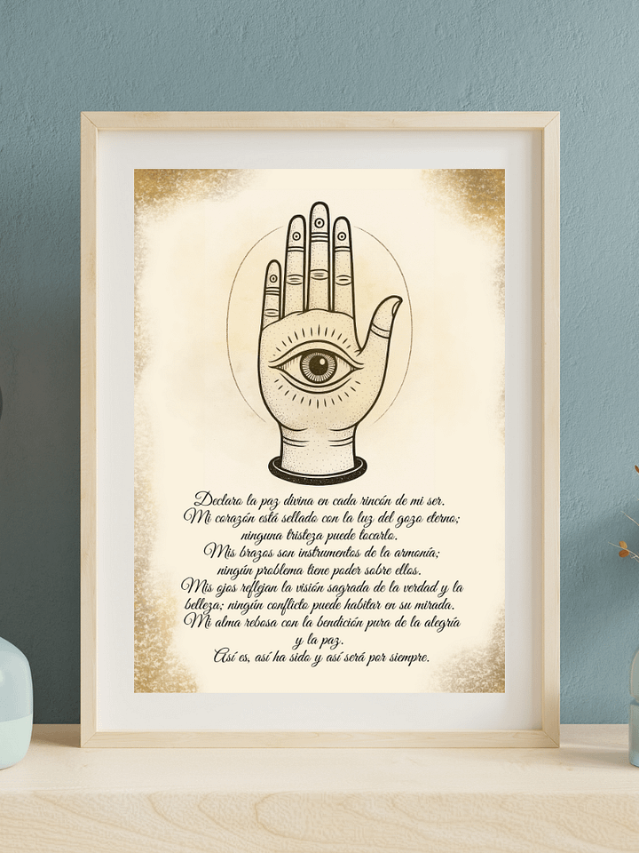 La Mano Sagrada del Ojo Protector - Arte Místico para la Paz Interior y la Protección Energética product image (1)