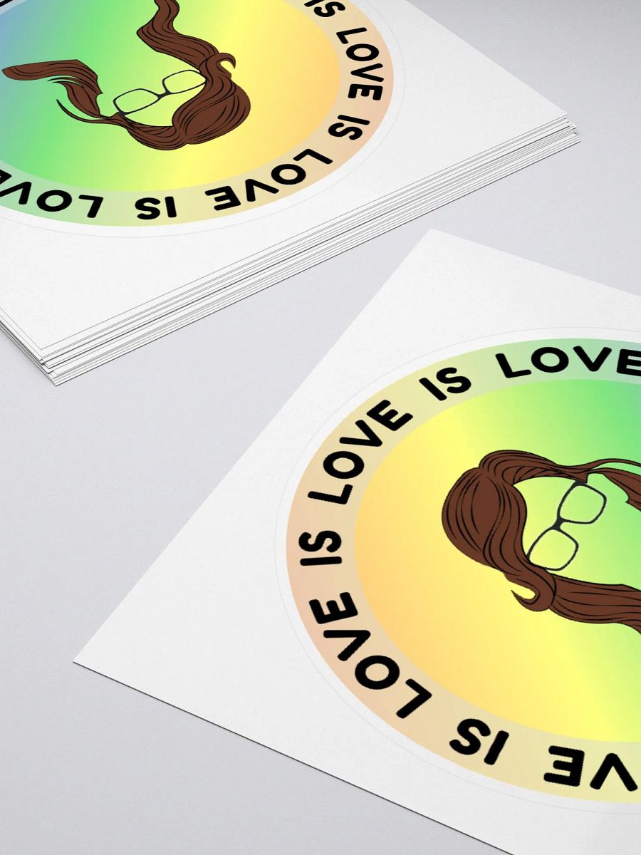 LOVE IS LOVE! Kiss Cut Sticker product image (12)