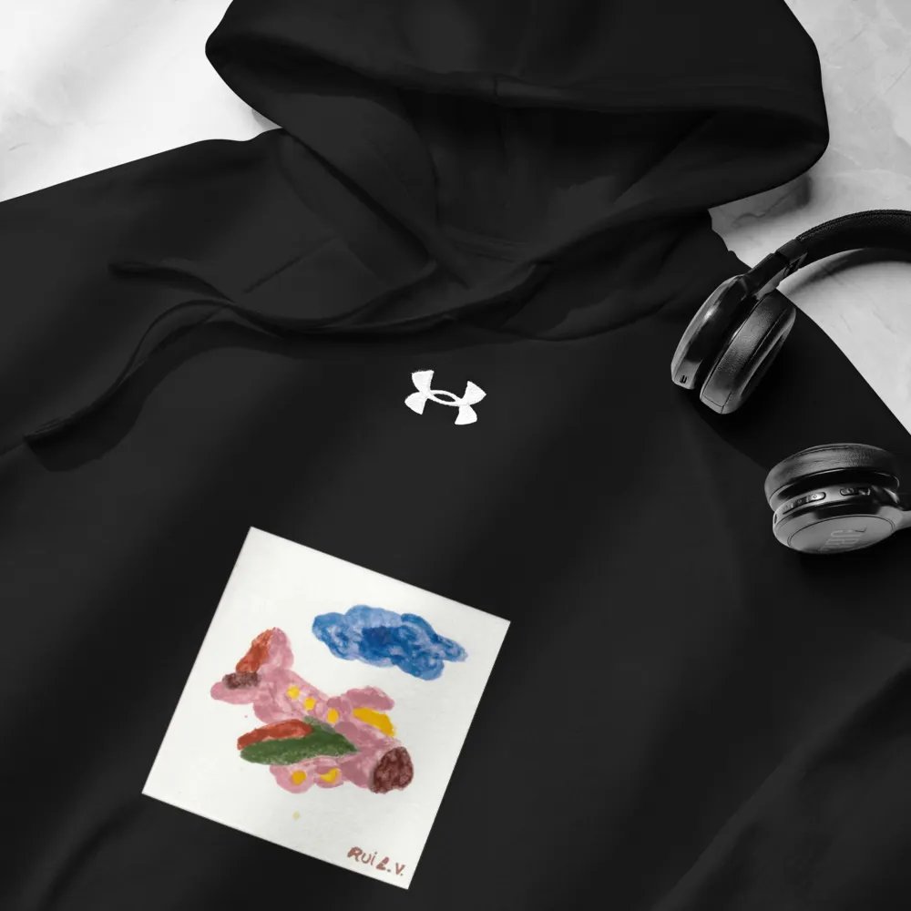 Kid Airplane (Under Armour® Unisex Hoodie) product image (2)