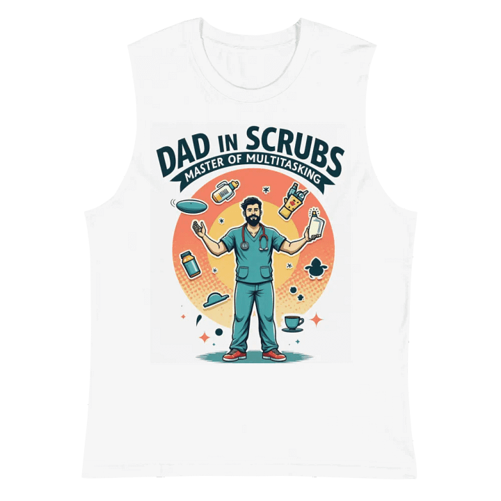 Dad in Scrubs Multitasking Muscle Tank product image (2)