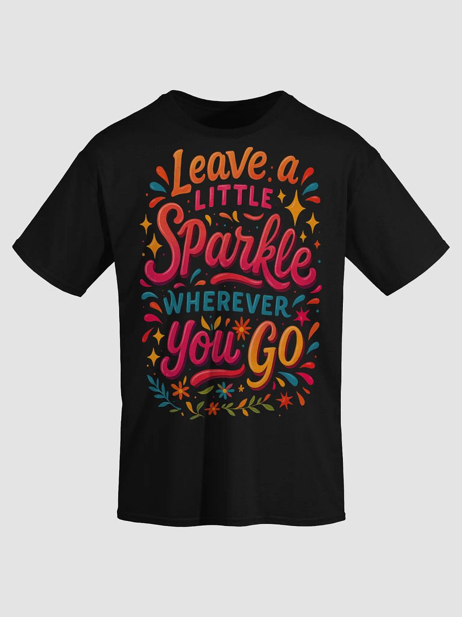 Leave a Little Sparkle – Bold Rainbow Positivity T-Shirt product image (3)