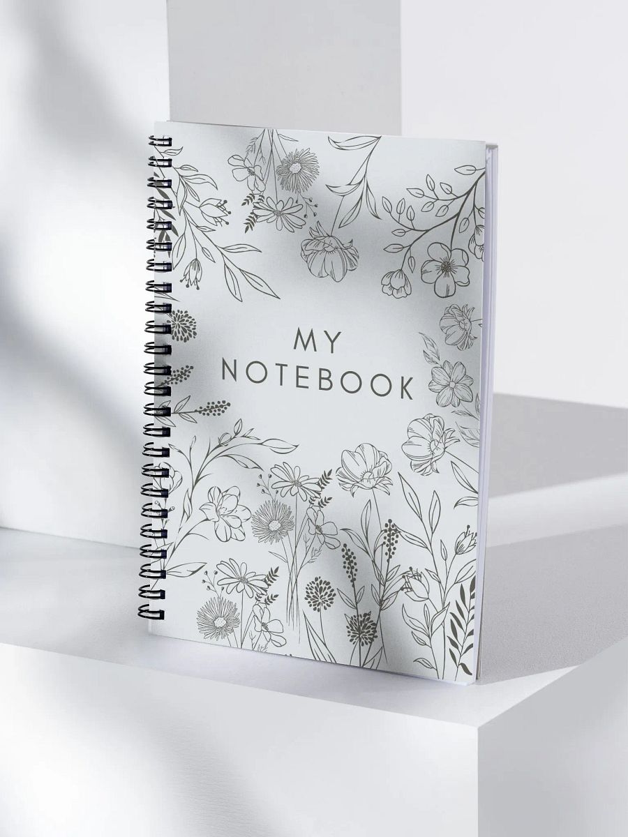 Floral Frame Spiral Notebook product image (4)