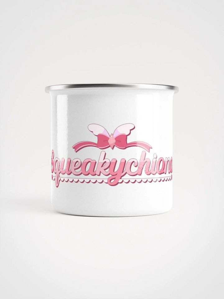 Squeakychiona Logo 12oz Enamal Mug product image (2)