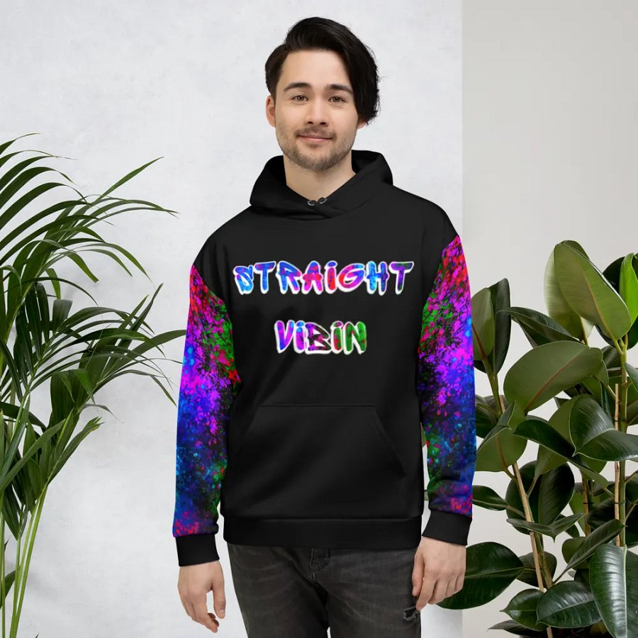 STRAIGHT VIBIN NEON COLOR FADE HOODIE product image (4)