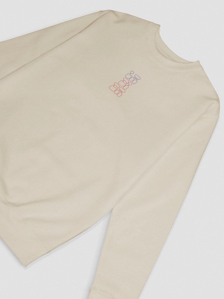 La Di Da Embroidered Sweatshirt – Playful & Colorful Statement in White or Cream product image (11)