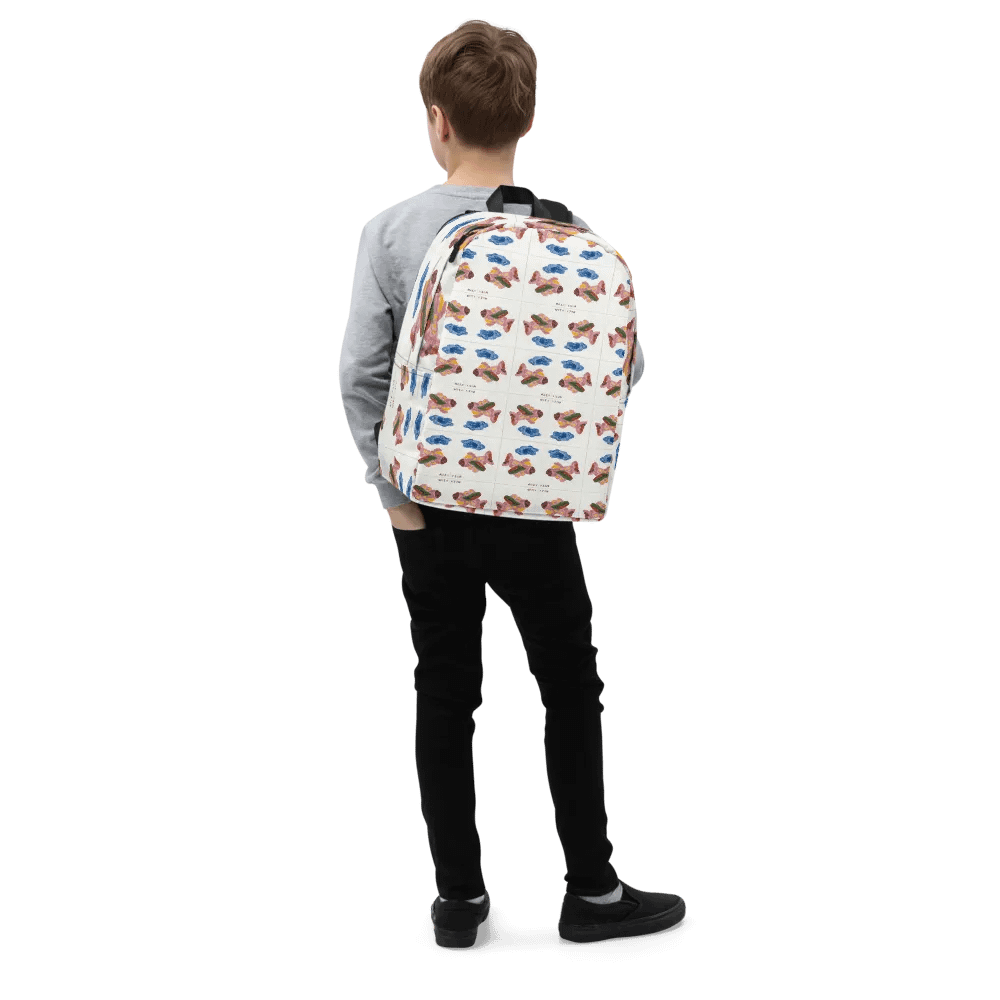Kid Airplane (All-Over Print Minimalist Backpack) product image (1)