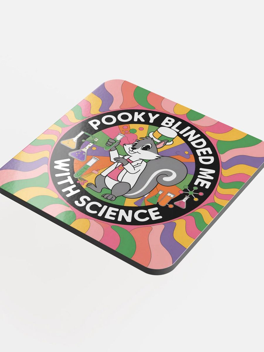 Coaster or micro art piece: psychedelic pooky blinded me with science product image (4)