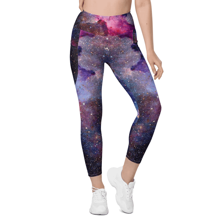 Leggings mit Allover-Print und Taschen, Galaxy1 product image (1)