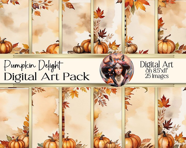 Pumpkin Delight Digital Art Collection product image (1)