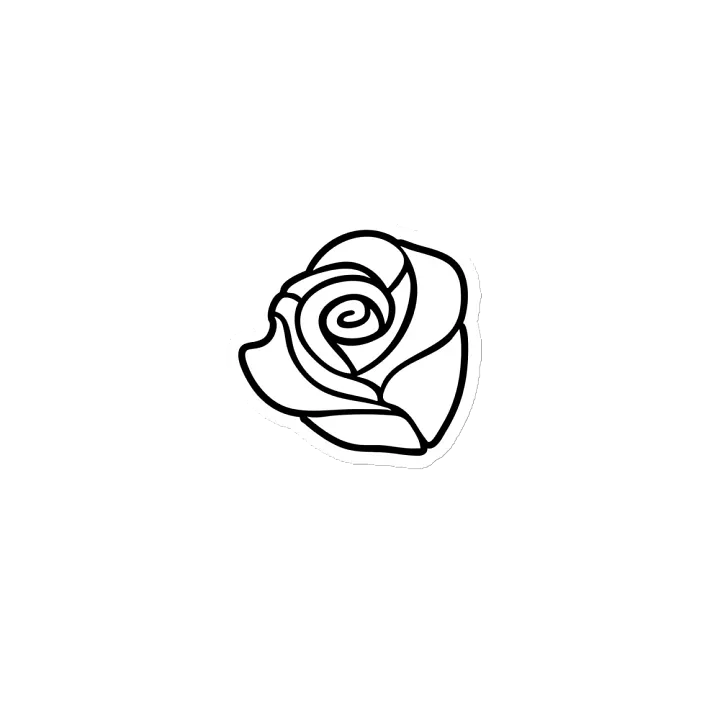 White Rose Die-Cut Magnet product image (1)