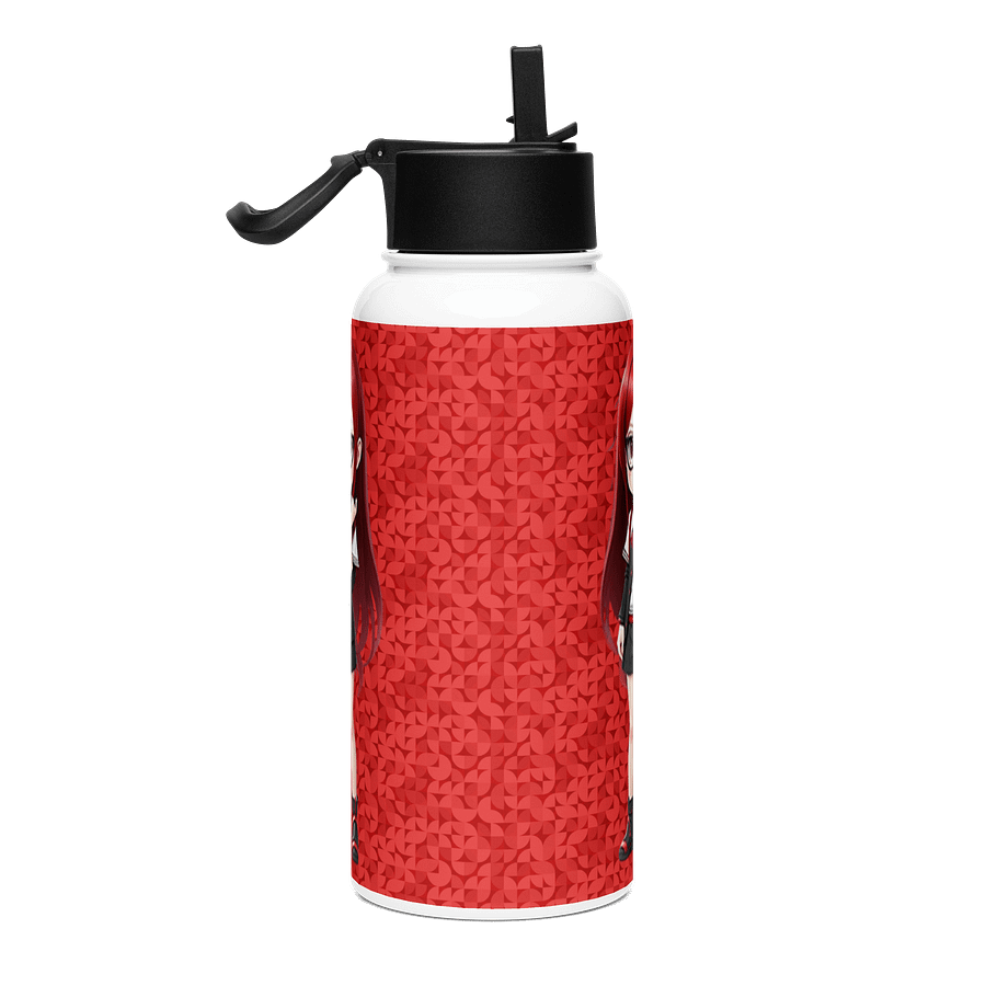 (RED CHIBI) K Stainless Steel Water Bottle with a Straw Lid product image (4)