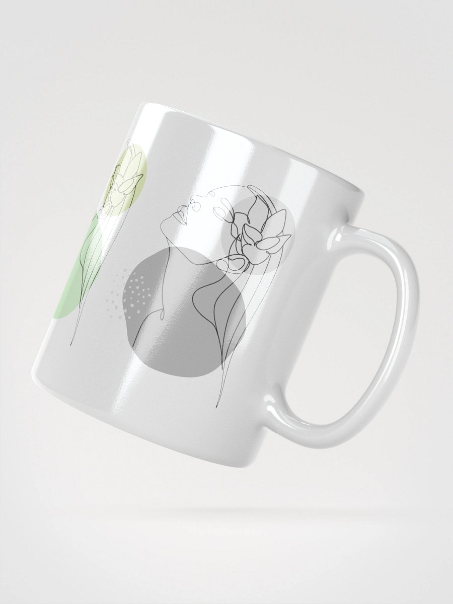 Mug Blanc Equilibre Femme Doux - Harmonie Naturelle - Idée Cadeau Raffiné product image (2)