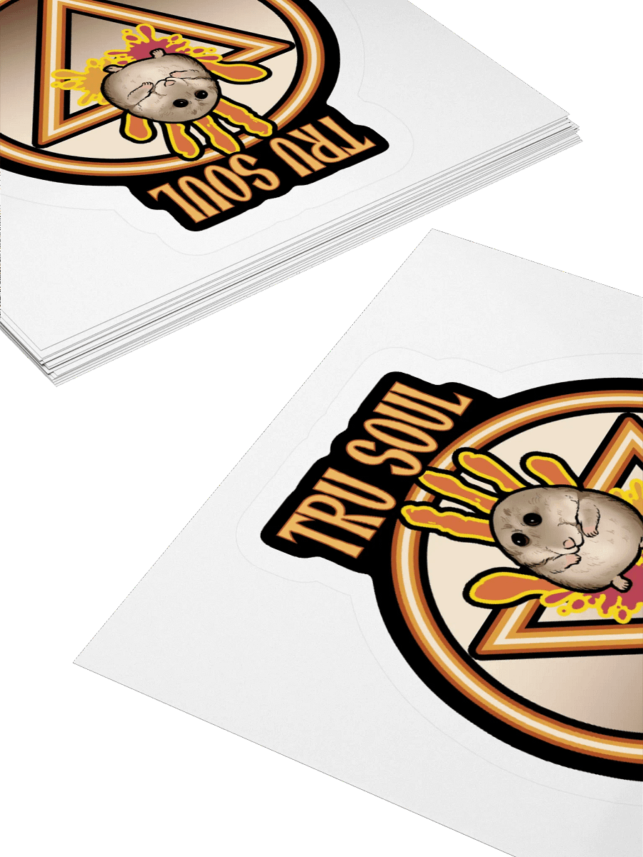 Tru Soul Hamster Kiss Cut Stickers - 3"x3" product image (4)