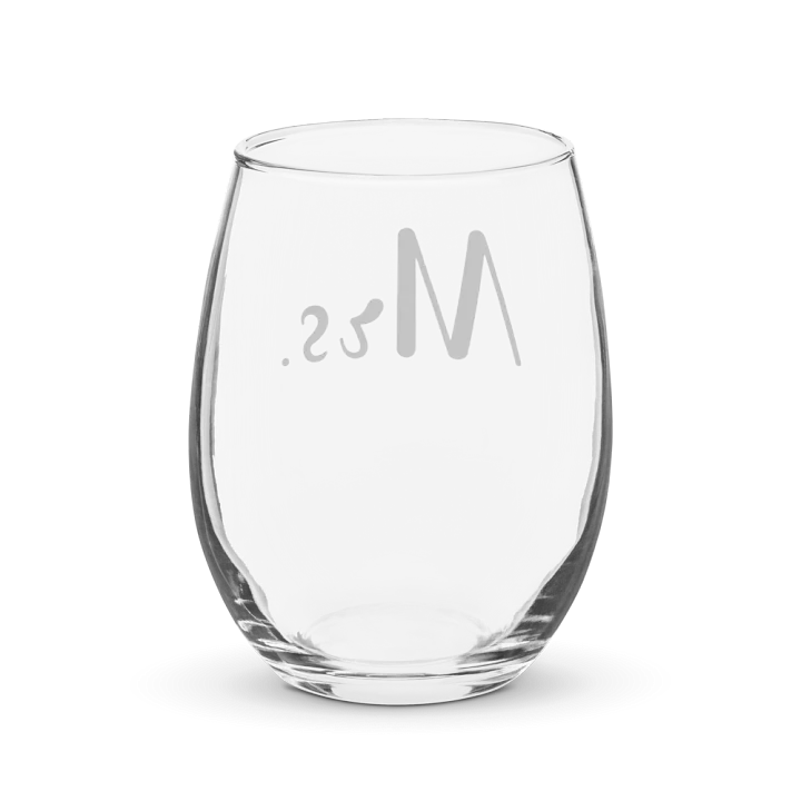 Elegant Mrs Stemless Wine Glass product image (2)