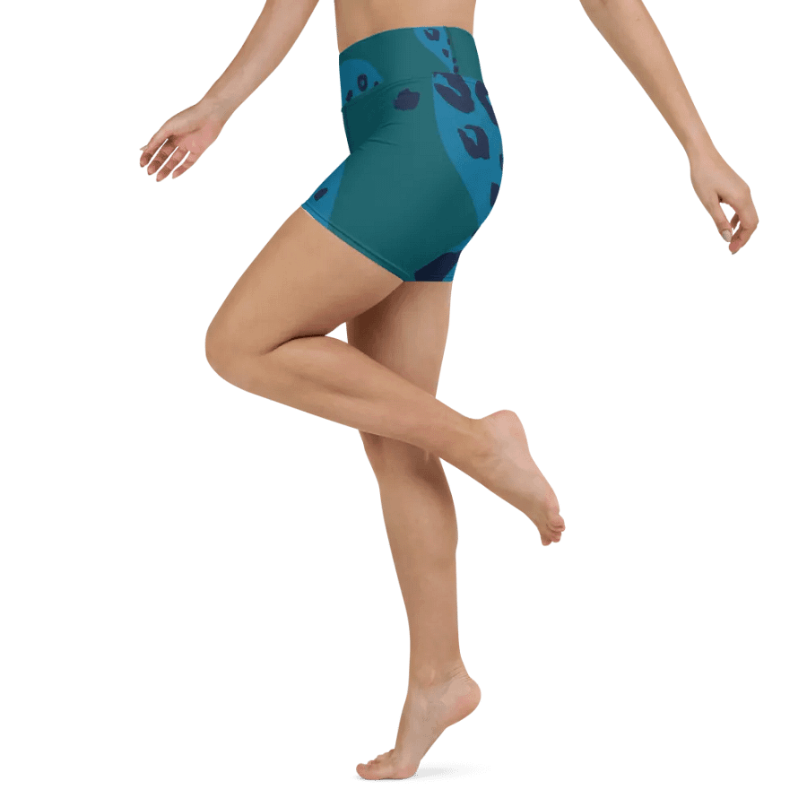 Teal Mirage Yoga Shorts product image (4)