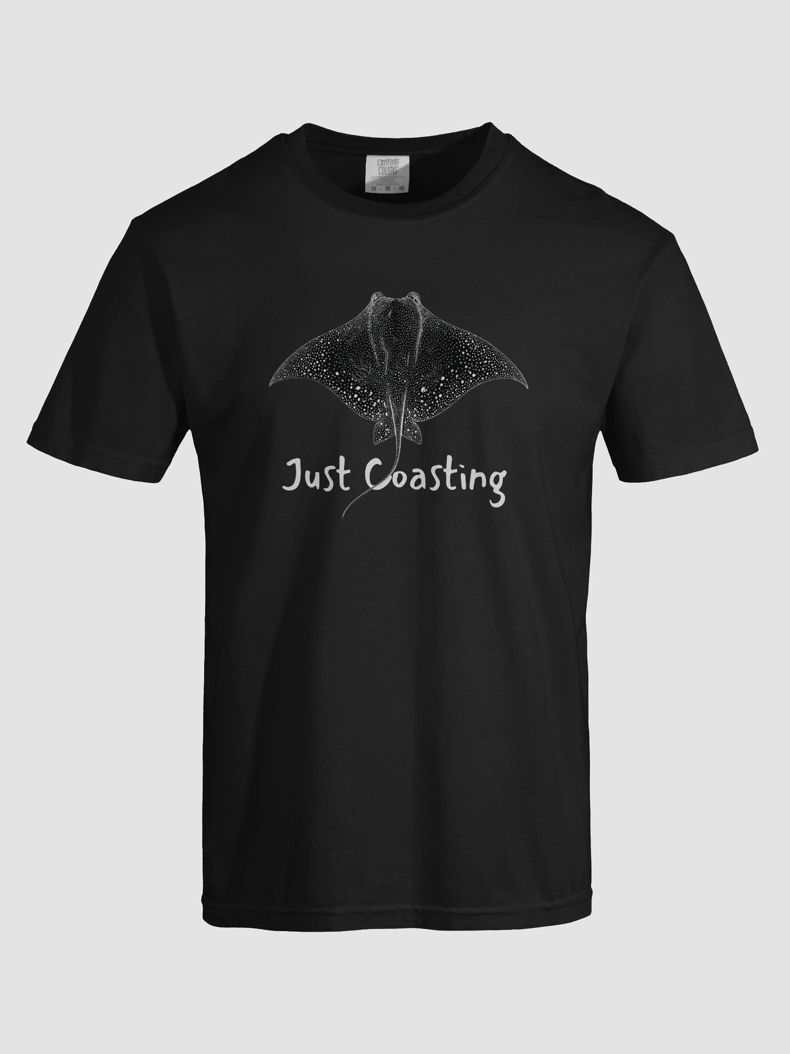 Just Coasting – Peaceful Stingray Nature Tee - Large image design product image (1)