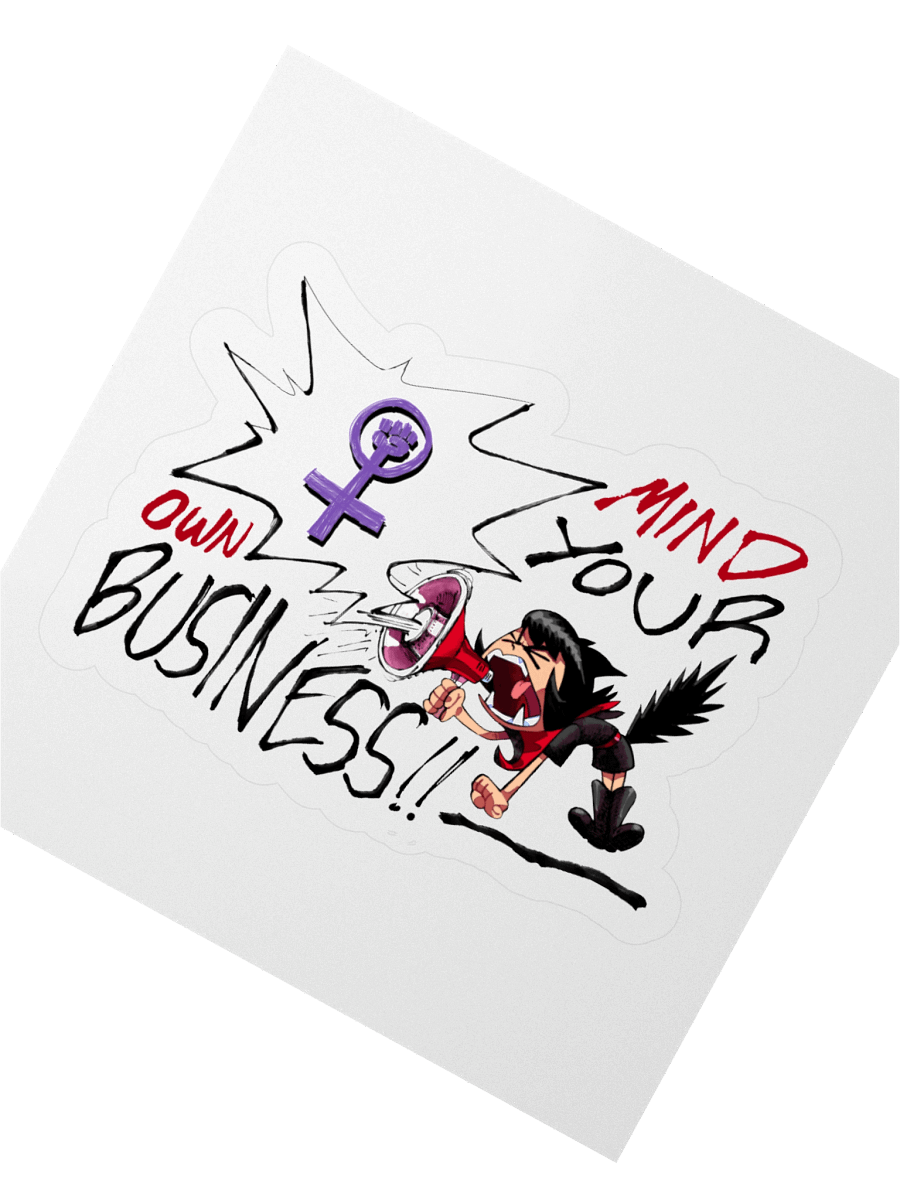 Alunya - “Mind Your Own Business!!” Sticker product image (4)