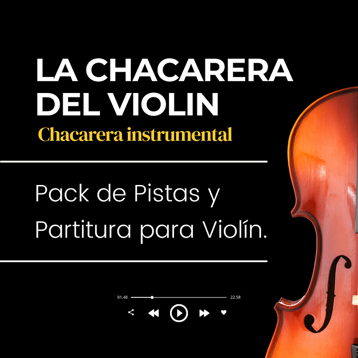 Chacarera del Violin - Pistas y Partitura para Violin product image (1)