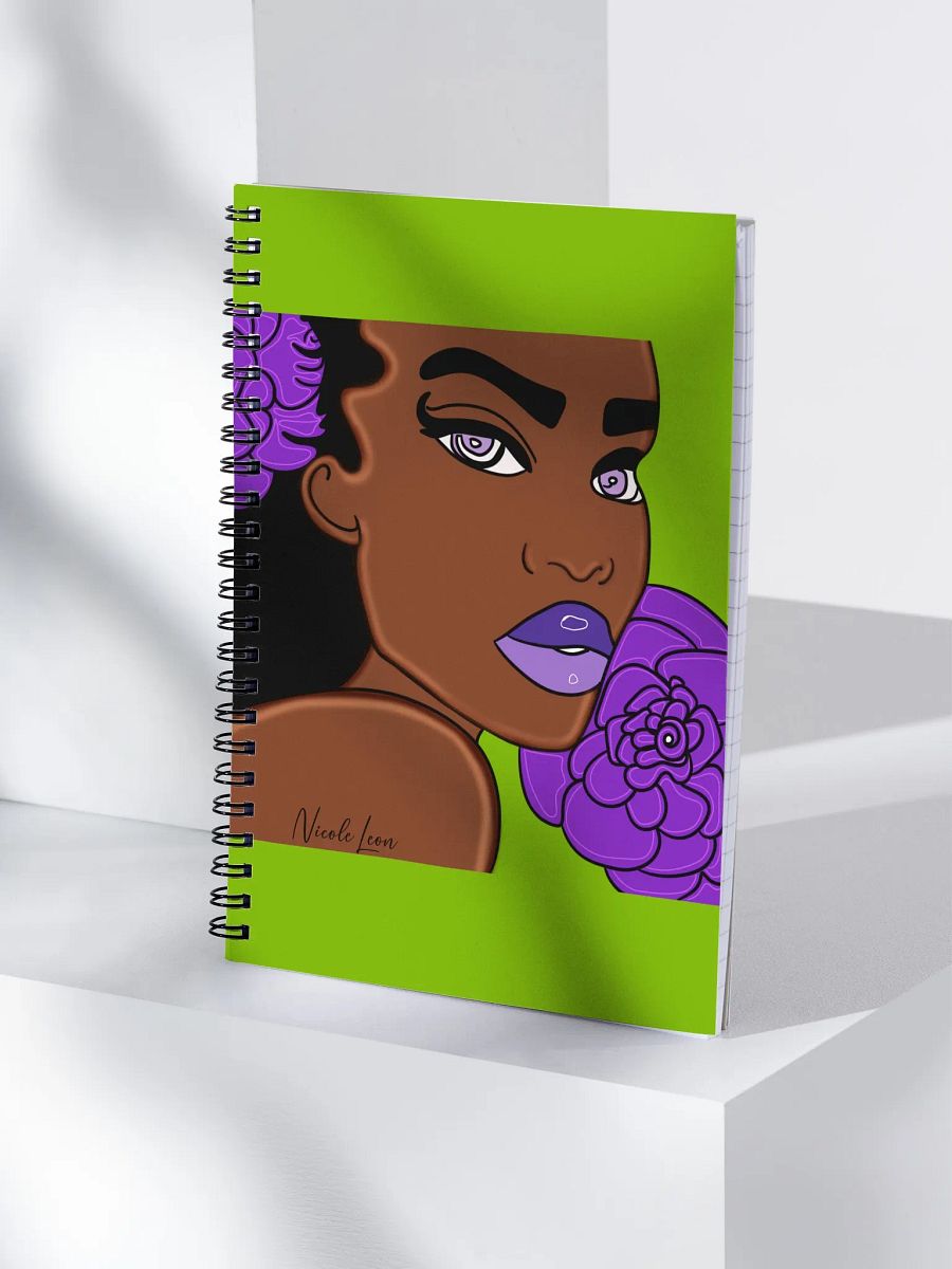 Purple Green Floral Notebook product image (4)