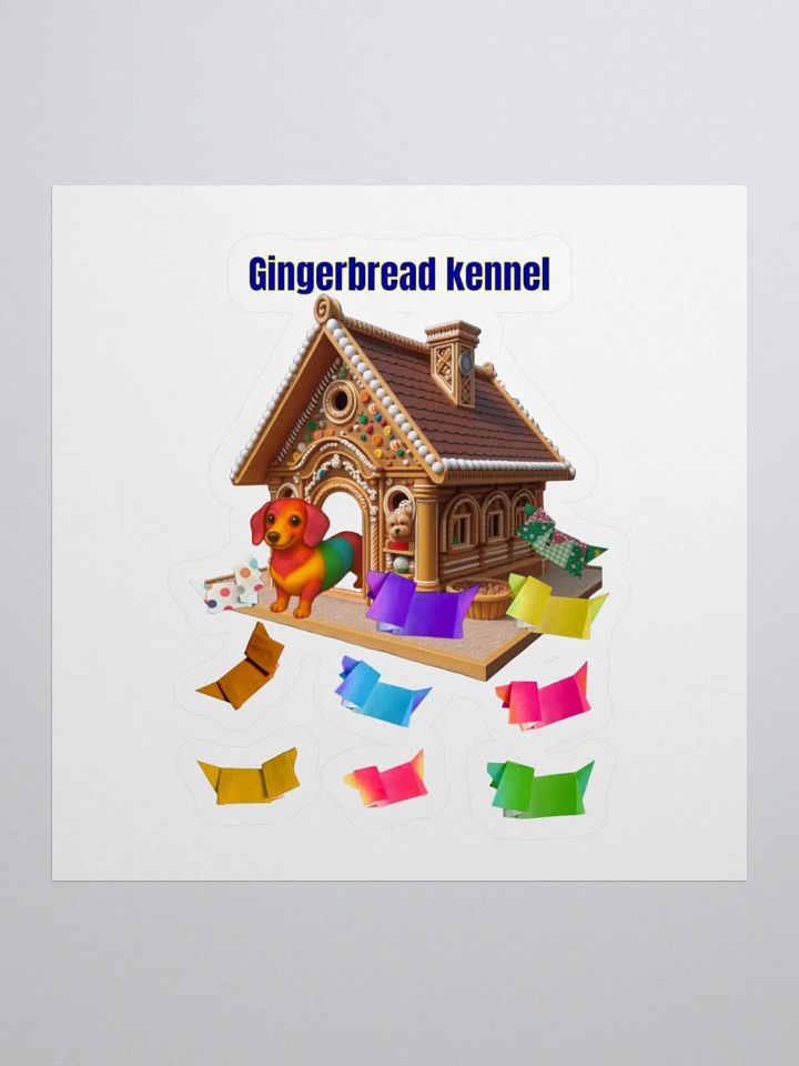 Gingerbread Kennel Kiss Cut Stickers product image (1)