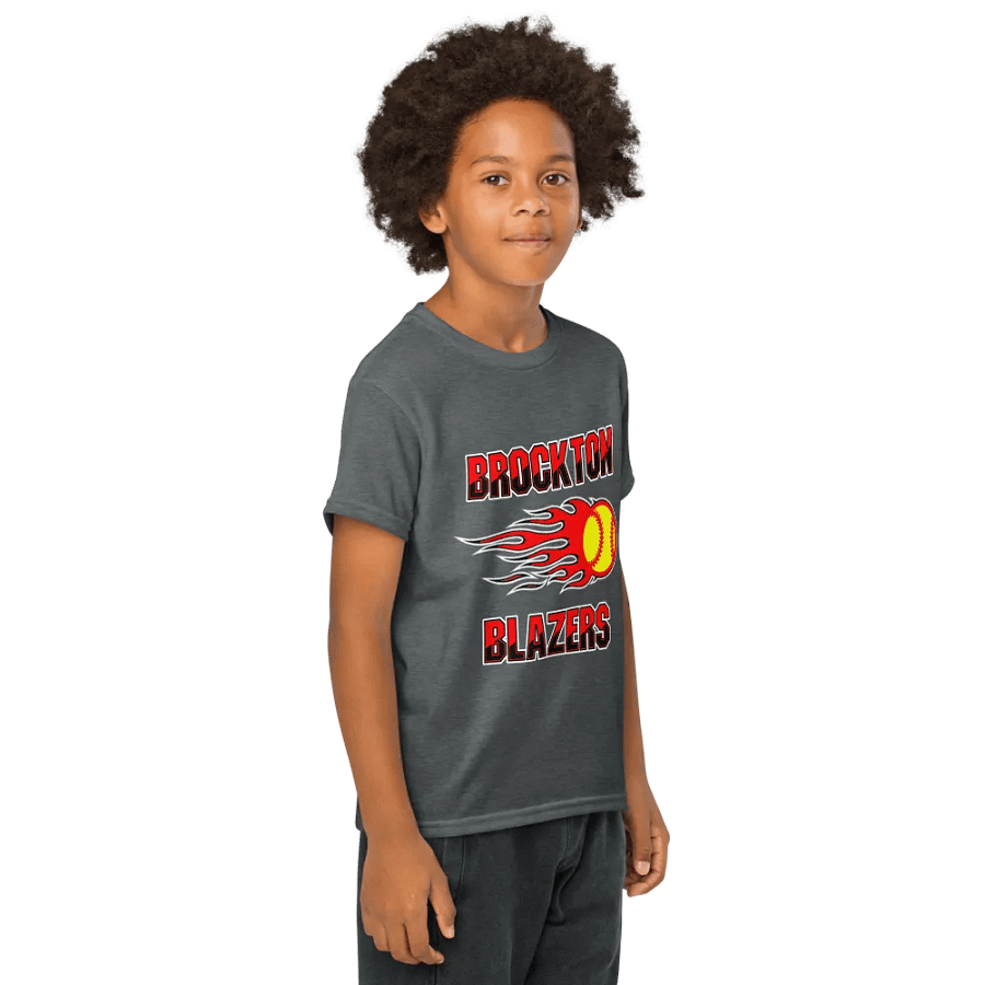 Youth Brockton Blazers Logo Tee - Gray product image (4)