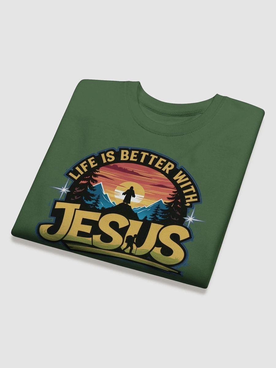 Divine Sunrise Life is better with Jesus Sweatshirt product image (4)