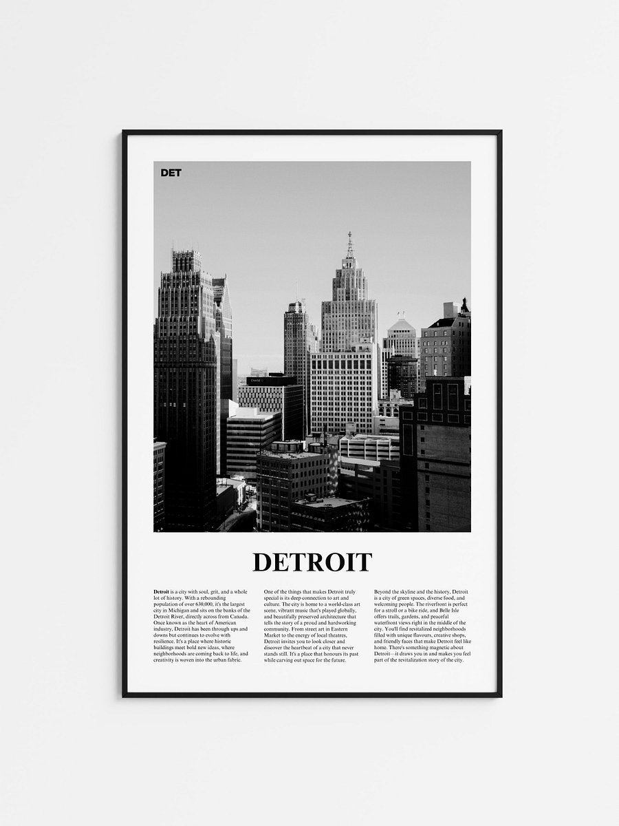 Detroit 02 Newspaper Poster product image (1)