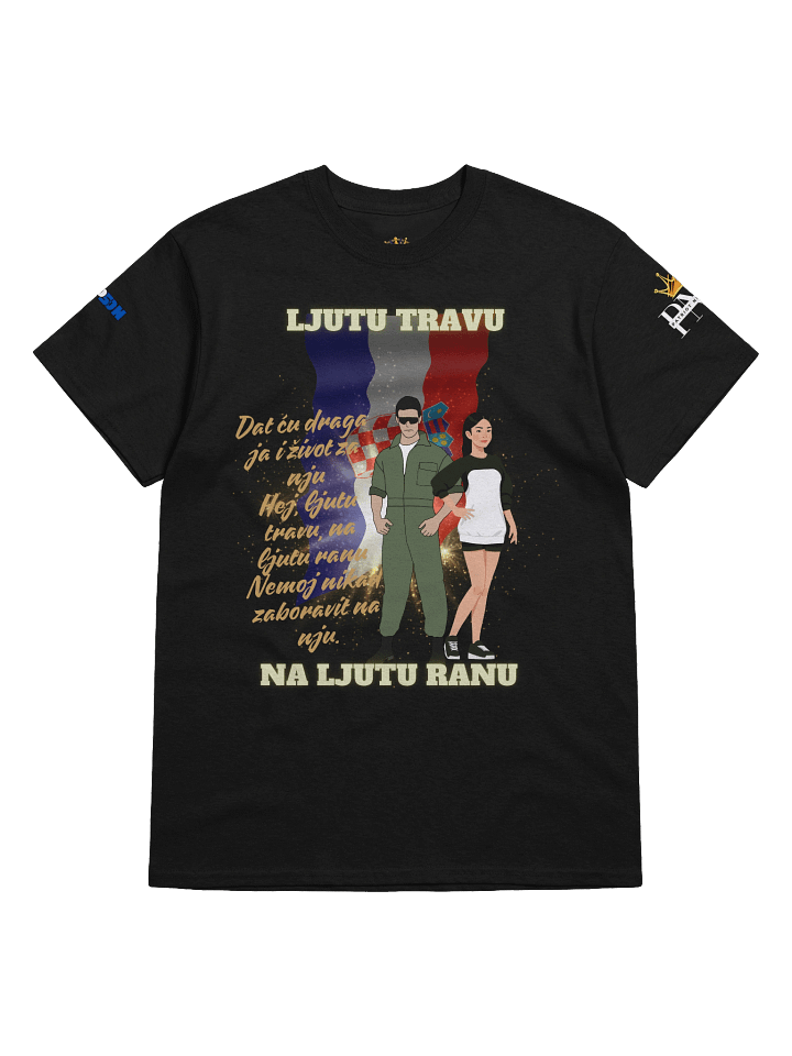 Crowned Stallion Streetwear Tee Ljutu travu na ljutu ranu product image (6)