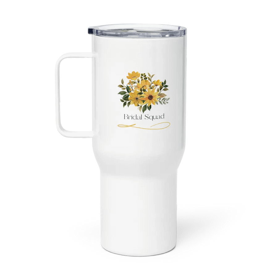 Bridal Squad 004 Yellow Field Flowers Floral Bliss Travel Mug product image (1)