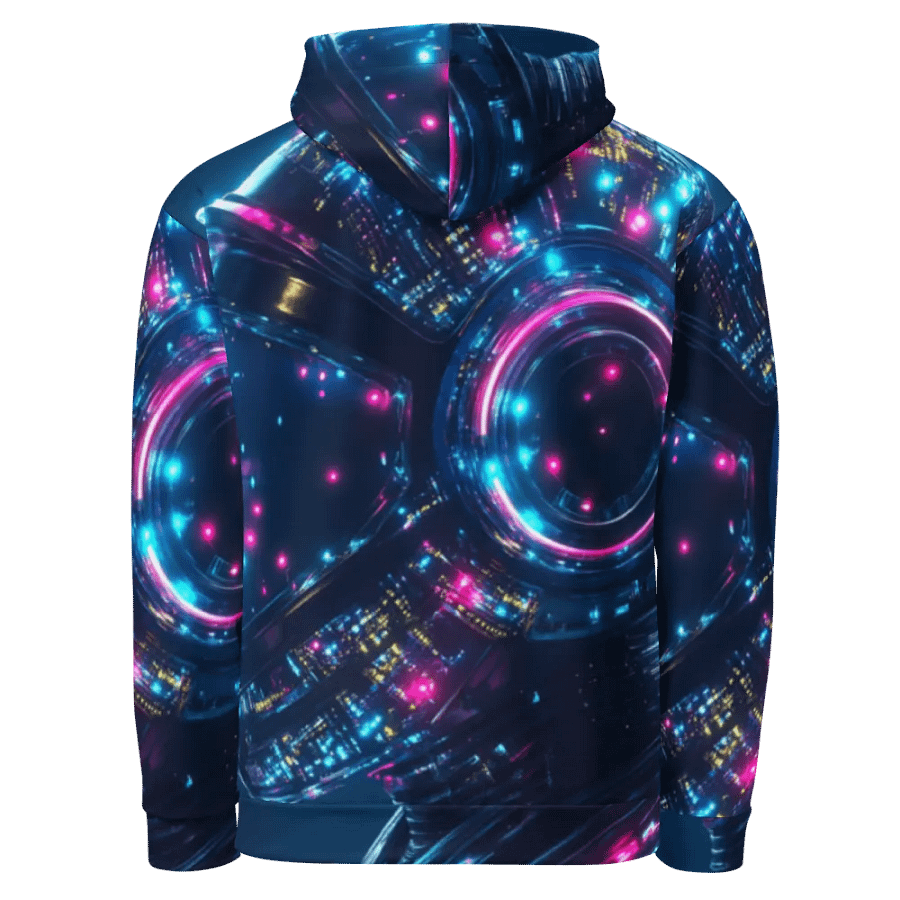 Neon Circuit Unisex Hoodie product image (2)
