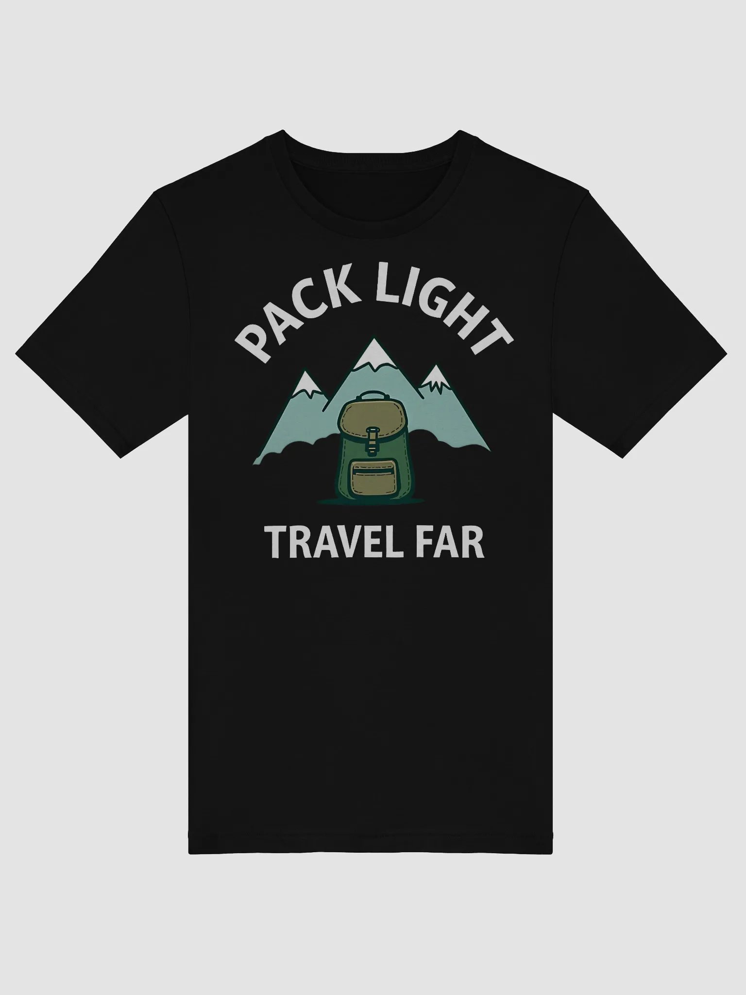 Pack Light Travel Far Backpacking Hiking Adventure product image (6)