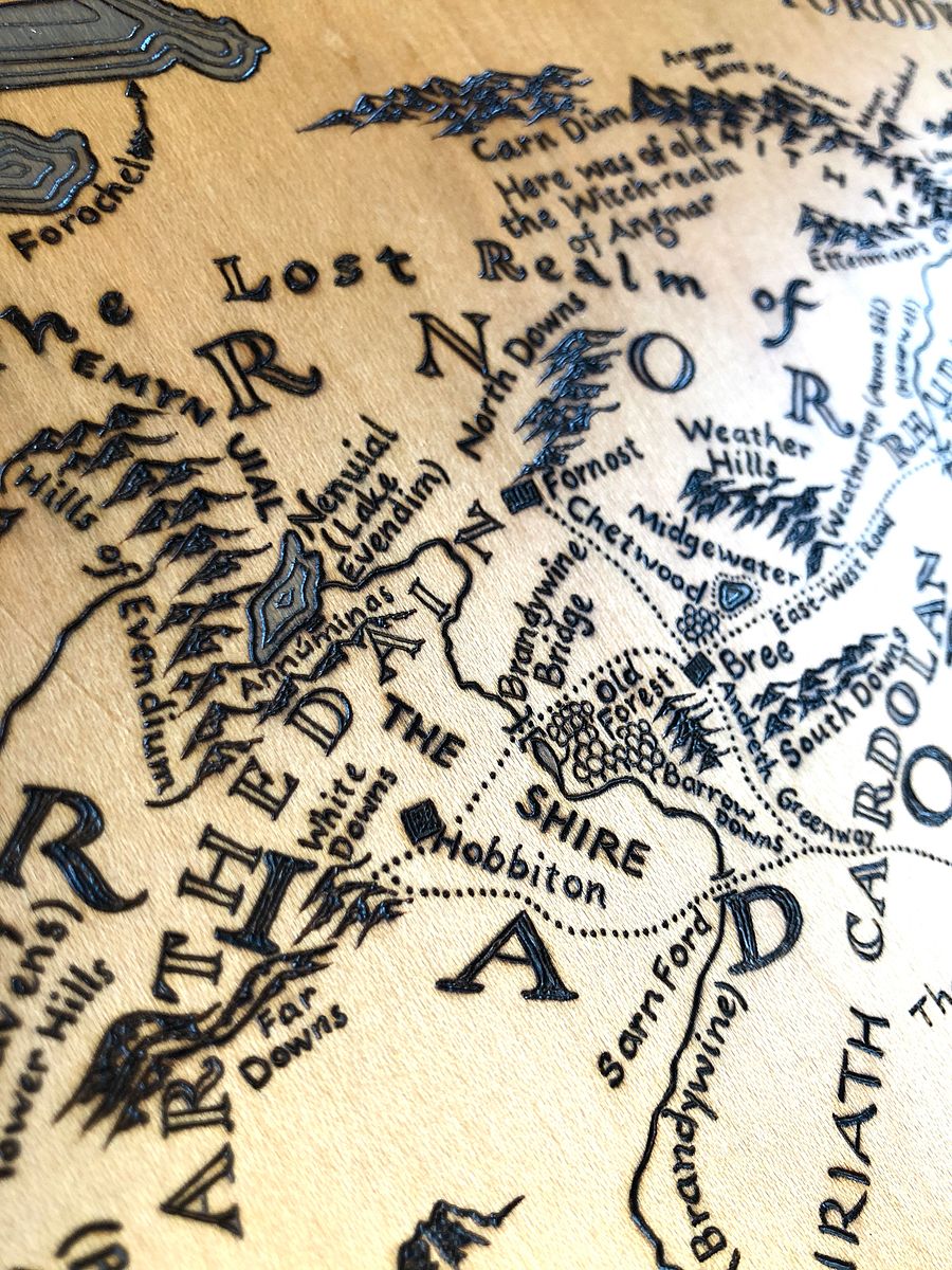 Middle Earth Map - 12" x 18" product image (4)
