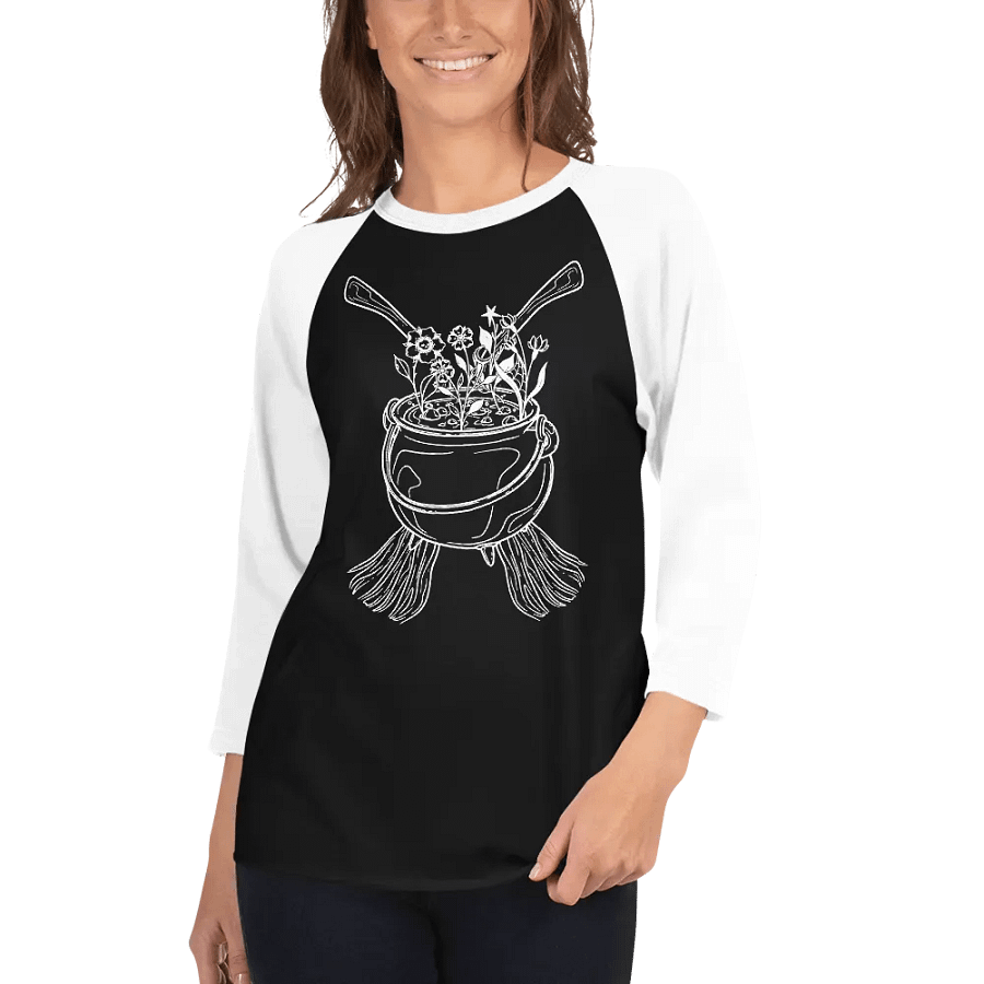 Henbane Coven Crest Fine Jersey Raglan Tee product image (5)