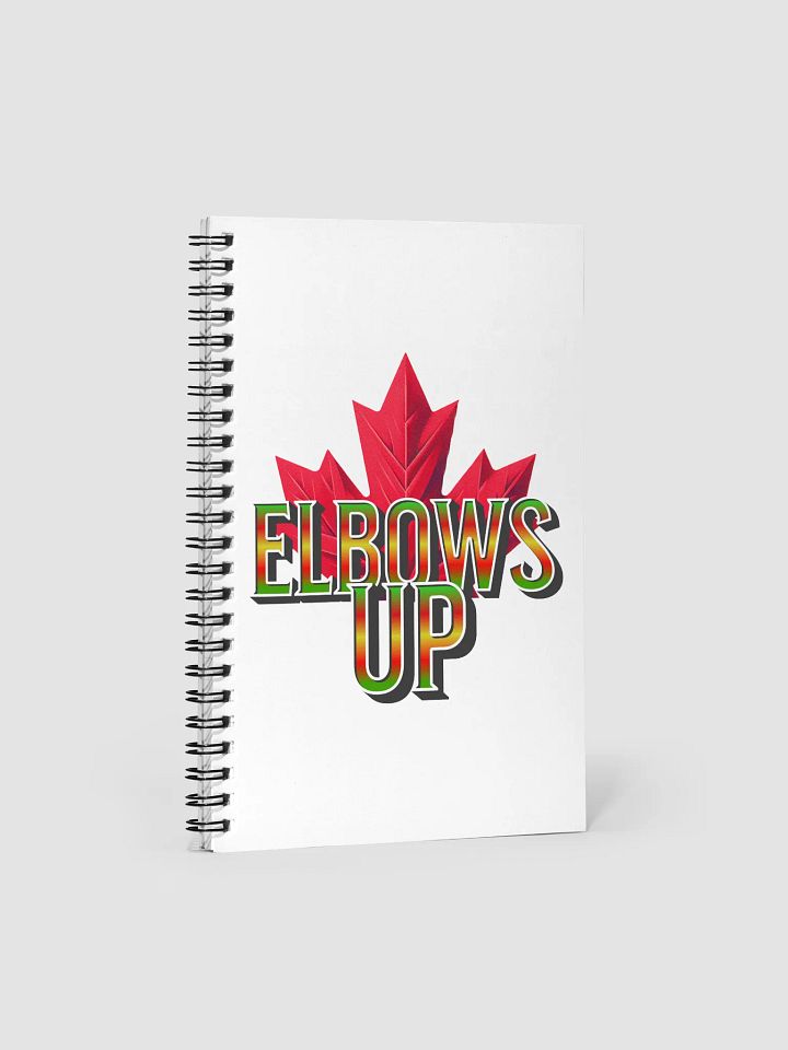 Elbows Up Maple Leaf Gradient Autumn Notebook product image (2)