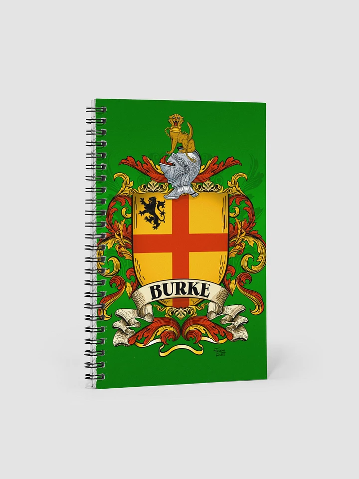 The Burke Family Coat of Arms Crest Notebook product image (1)