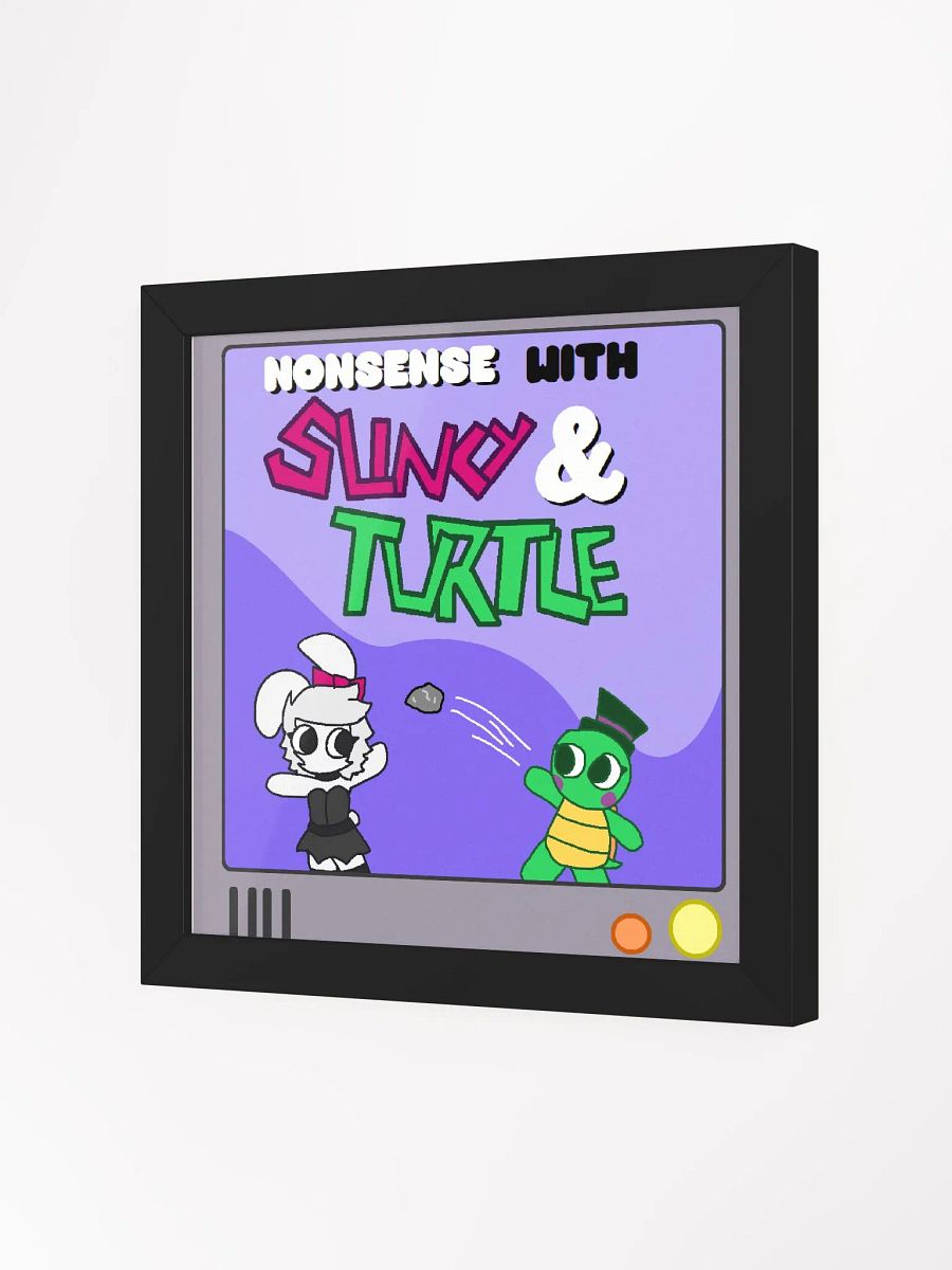 Nonsense with Slinky & Turtle Cover Framed Print product image (3)