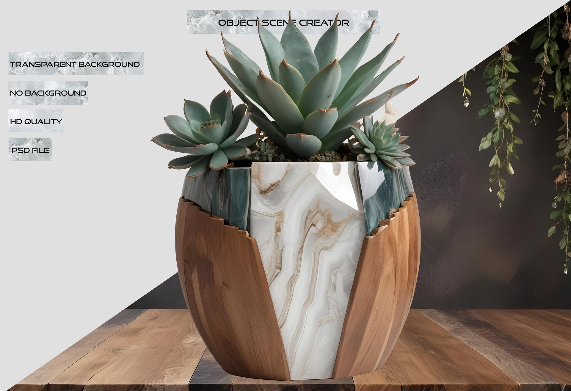 Earthly Symphony – Boho Chic spa decor PNG product image (2)