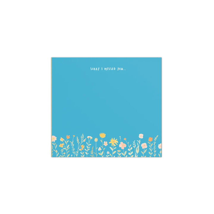 "Sorry I Missed You" Floral Notepad product image (1)